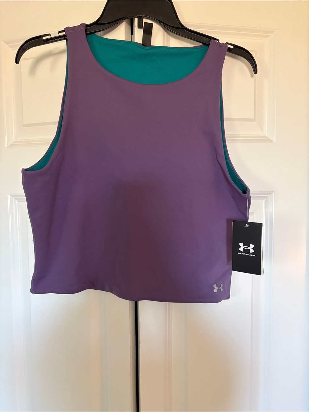 Under Armour Purple Tank with Teal Reversible Lining